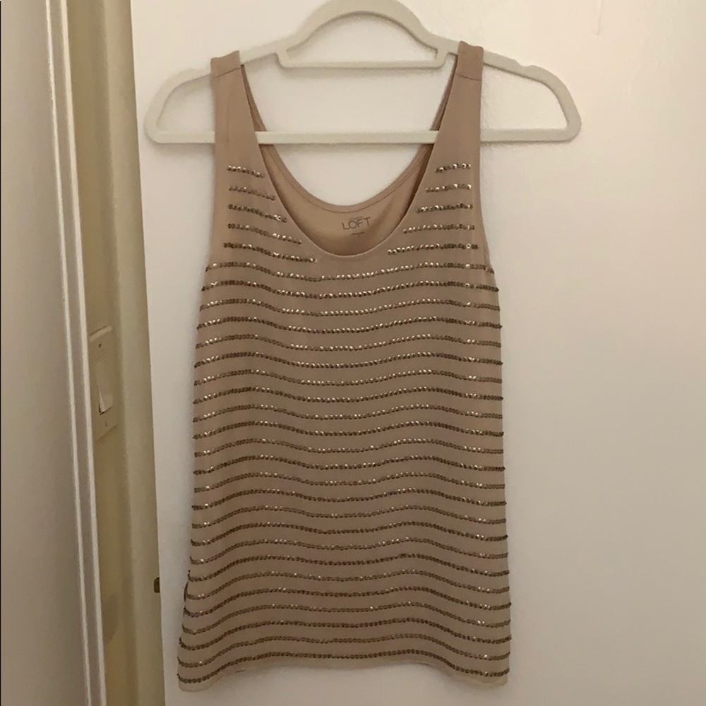 Loft Sequin Tank Top